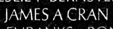 cran's name engraved in the Wall